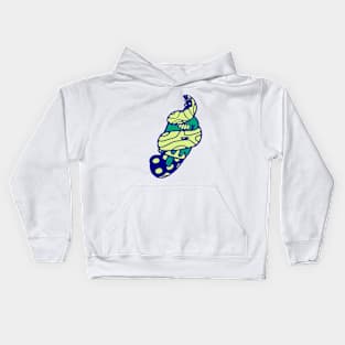 POP GRAB IN BLUE AND GREEN! Kids Hoodie